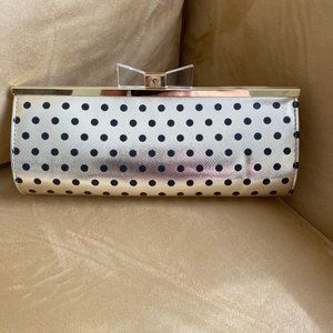 Anne Klein collection gold soireé clutch